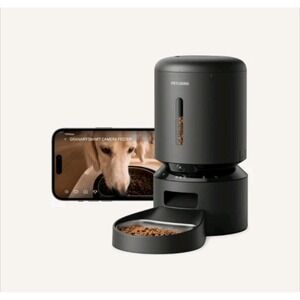 Petlibro Granary Smart Camera Pet Feeder Single Bowl Black WiFi Auto Small Mediu